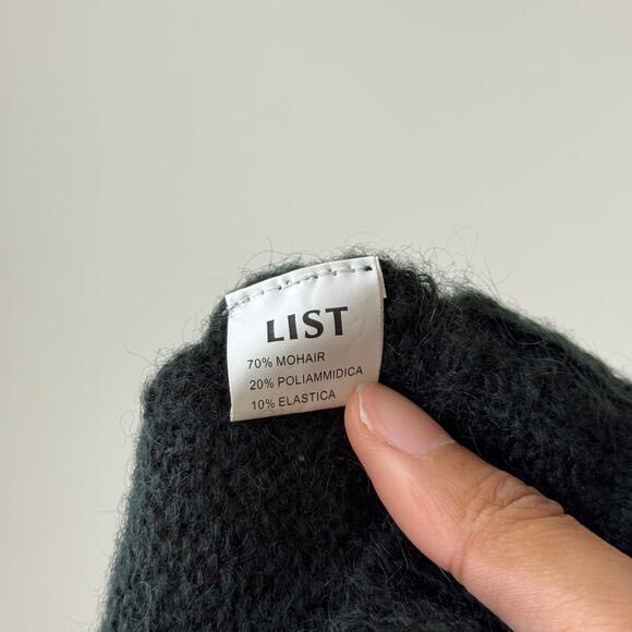 Euro Vintage Mohair Halter Knit Top (Medium) - Picture 9 of 9